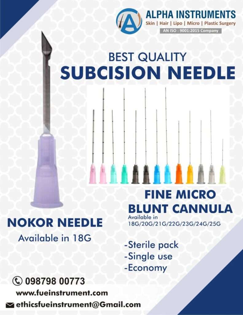 Subcision or Nokor needle for smoother, less scarred skin. minimally intrusive procedure for skin that appears smoother and younger.

