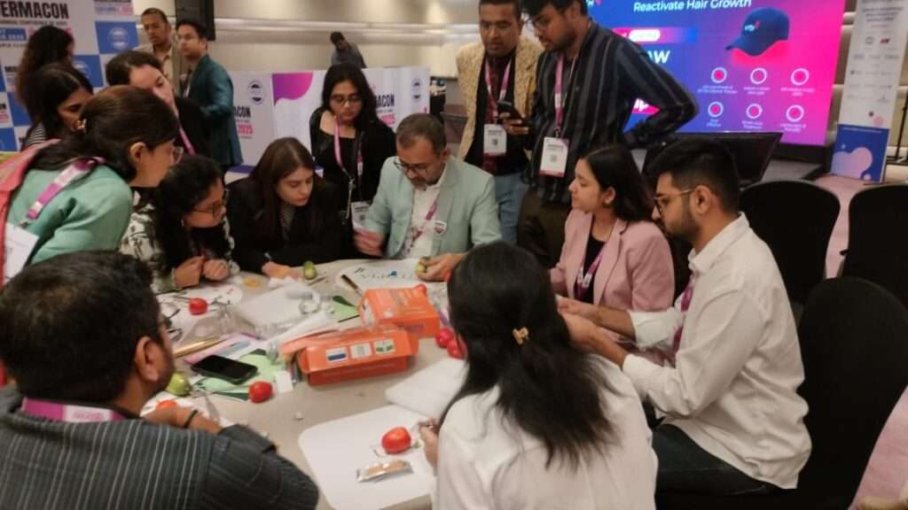 Alpha Surgicals Vitiligo Workshop 2025 hands-on suturing training at MIDDERMACON