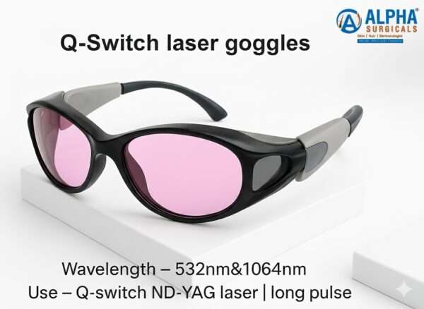 Alpha Surgicals Q-Switch Laser Safety Goggles – 532nm & 1064nm Protection