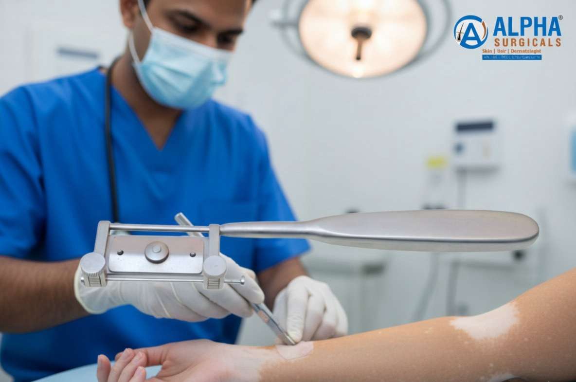 Titanium skin Grafting Knife for vitiligo skin grafting surgery-Made In German - Image 3