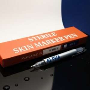 Sterile skin marker pen -Blue color with scale
