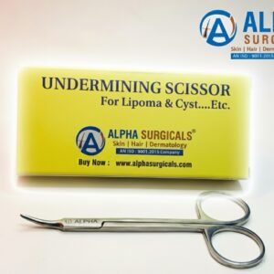 Alpha Undermining Scissor – Blunt Tip Side Cutting for Lipoma and Cyst by Alpha Surgicals