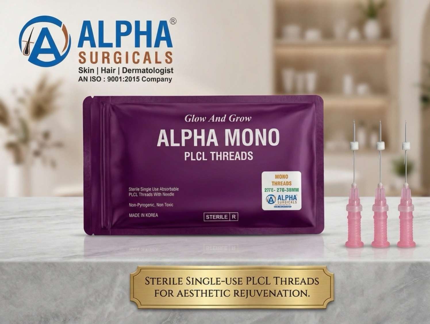 ALPHA MONO PLCL THREADS – Advanced non surgicals Solution for Acne Scar Treatment(pack of 10pcs)