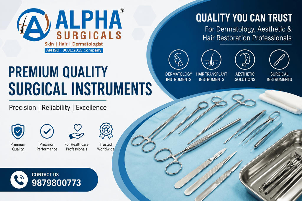 Dermatology surgical instruments for professional skin and aesthetic procedures