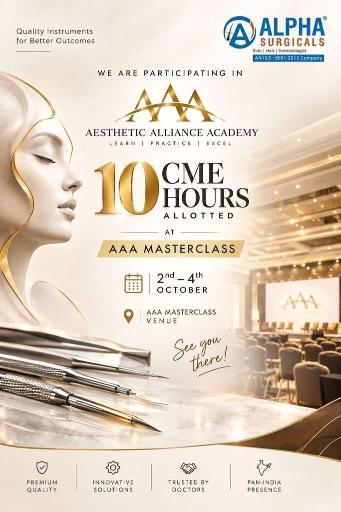 AAA Masterclass Aesthetic Alliance Academy event with Alpha Surgical instruments